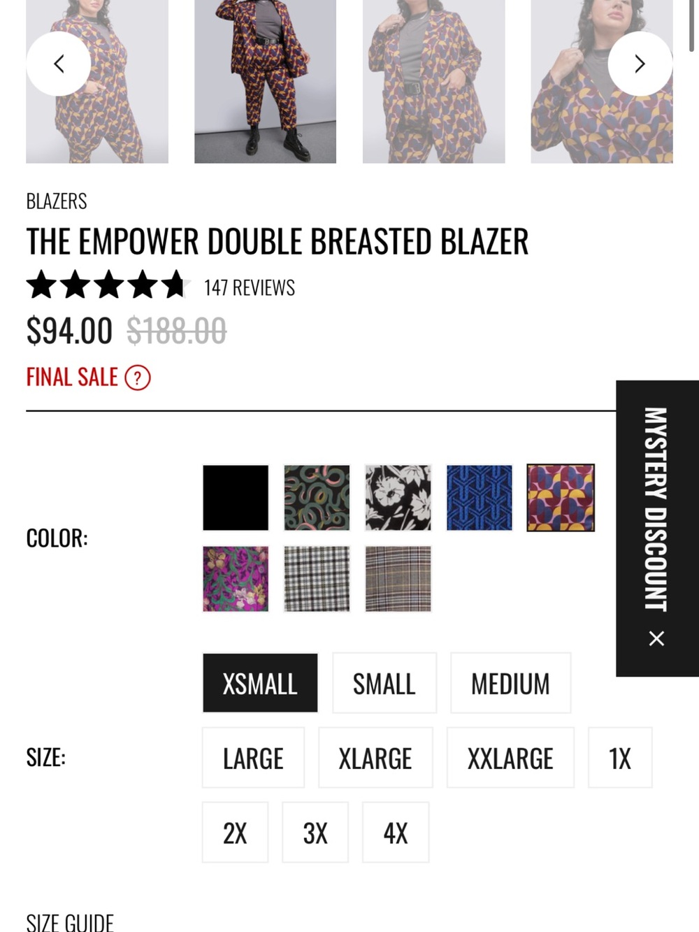 NWT Wildfang Empower Suit - Picture 6 of 9